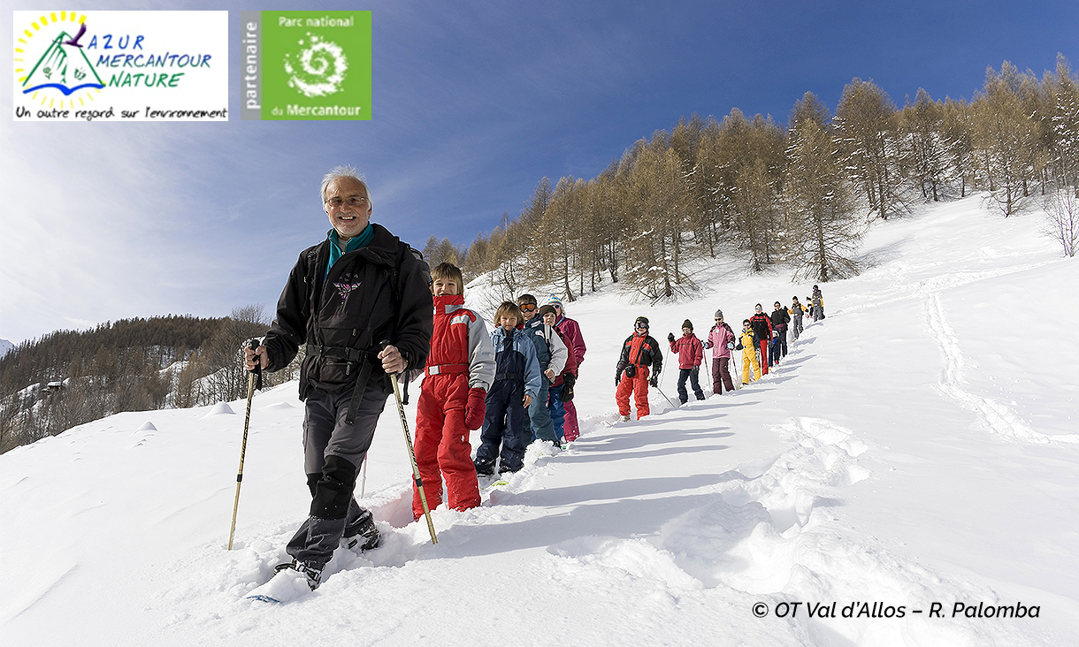 Sortie raquettes à neige thématique